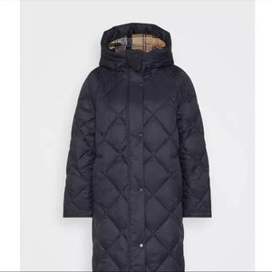 Barbour Sandyford navy blue Quilted Coat